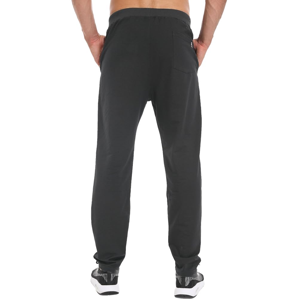 Tansozer Jogging Homme Pantalons de Survêtement Hommes Coton avec Poches Zippées