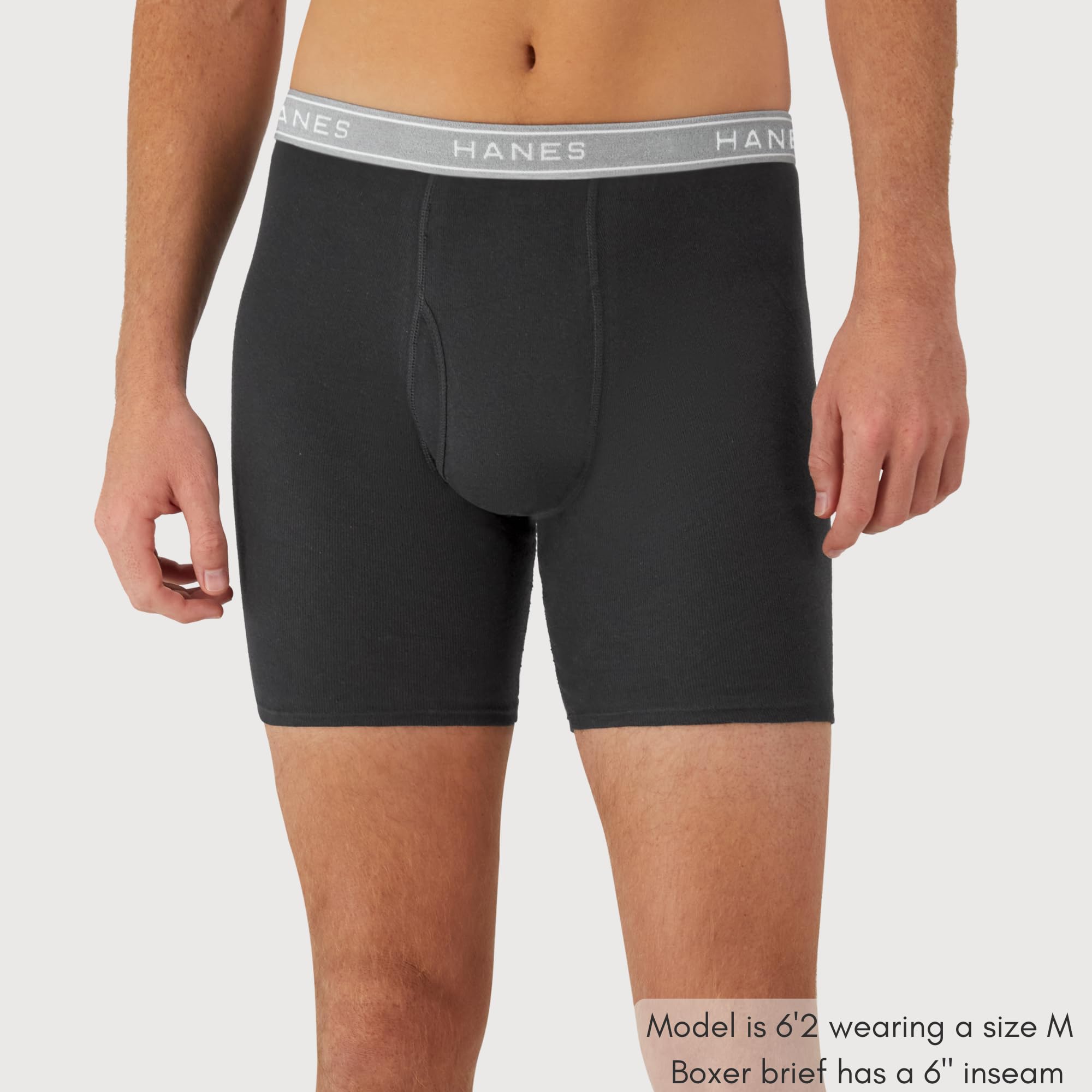 Lot Boxers Homme Hanes – Coton 100% Doux & Respirant