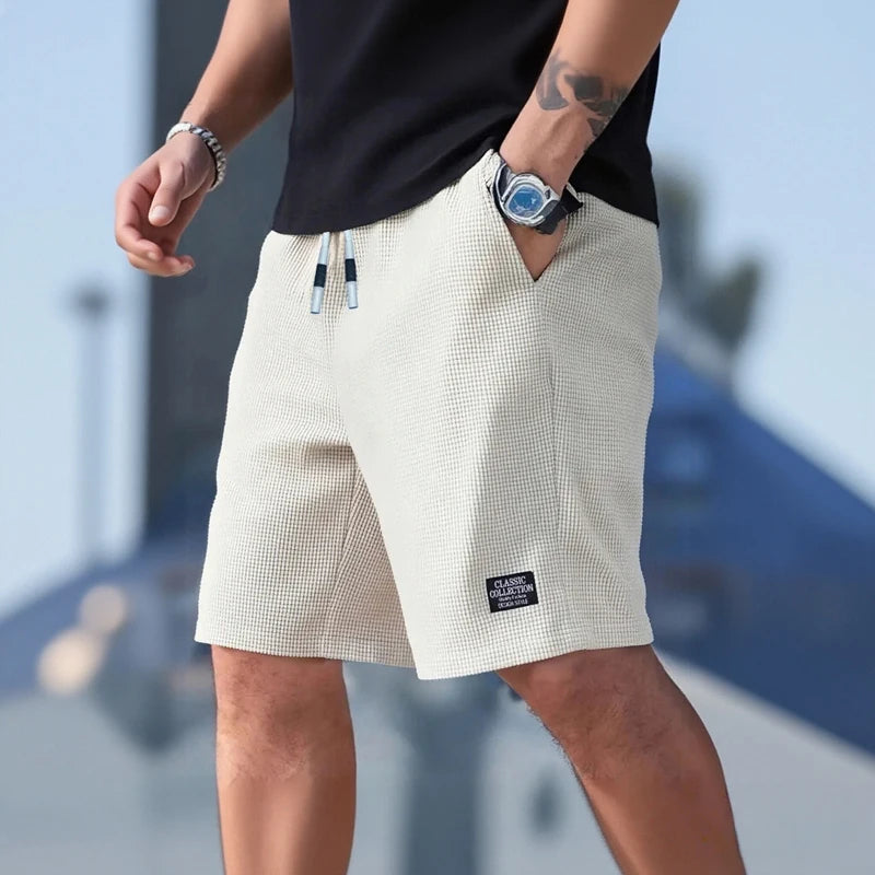 Short Décontracté Homme – Tissu Texturé Respirant