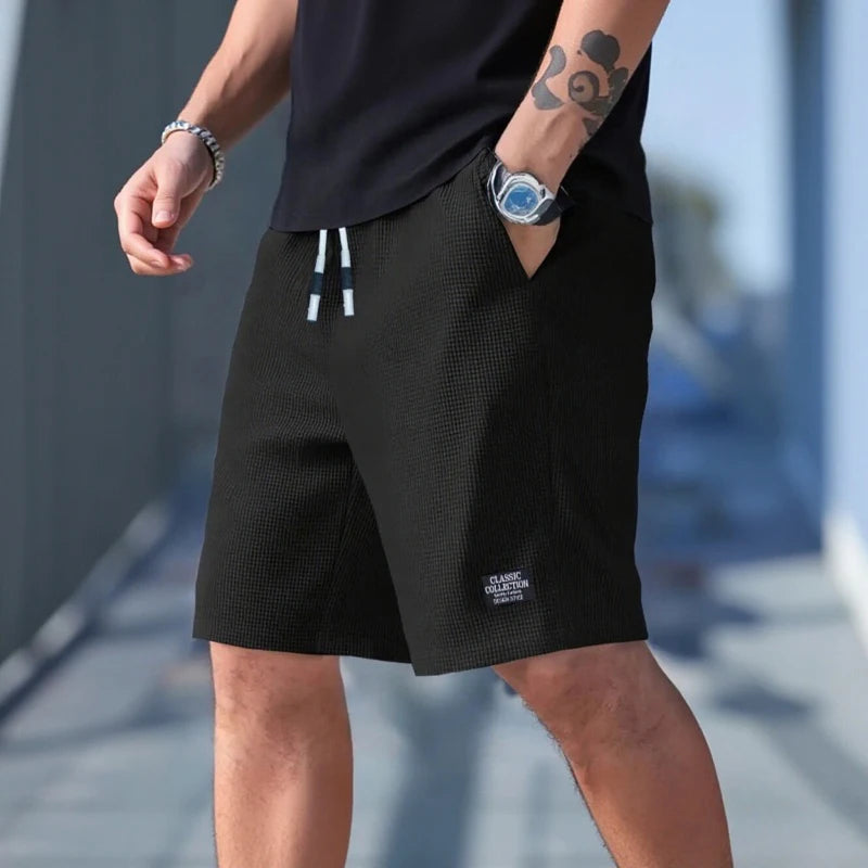 Short Décontracté Homme – Tissu Texturé Respirant