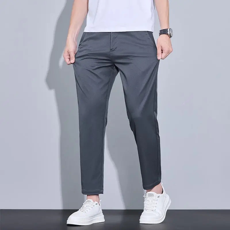 Pantalon Homme Coupe Droite – Tendance Printemps-Été