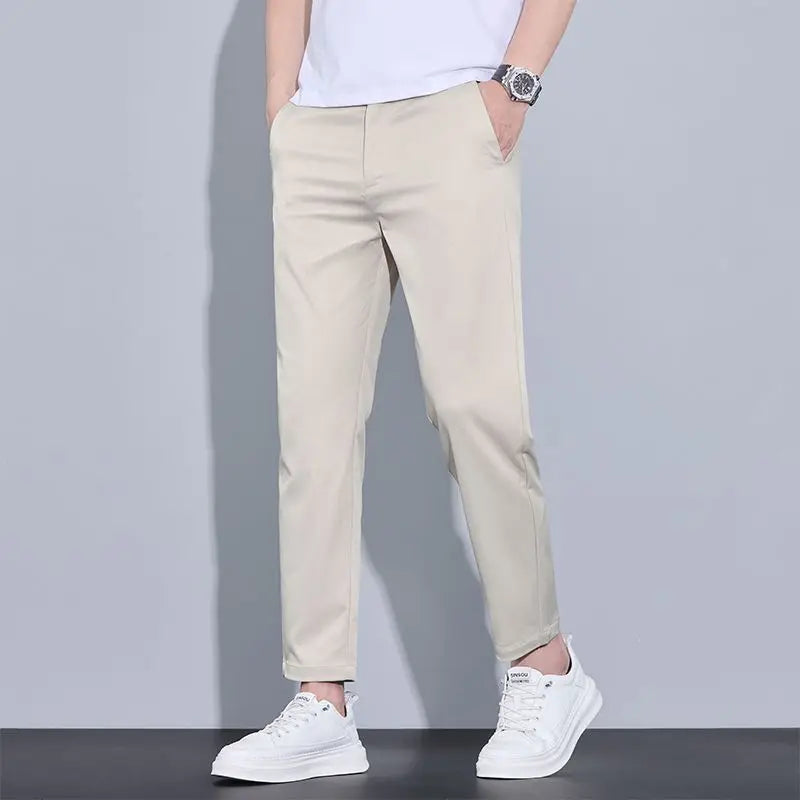 Pantalon Homme Coupe Droite – Tendance Printemps-Été