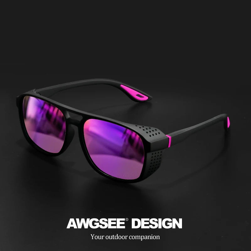Lunettes de soleil de sport professionnelles – Polarisées coupe-vent UV400 pour le cyclisme, la course à pied, les amateurs de plein air UV400