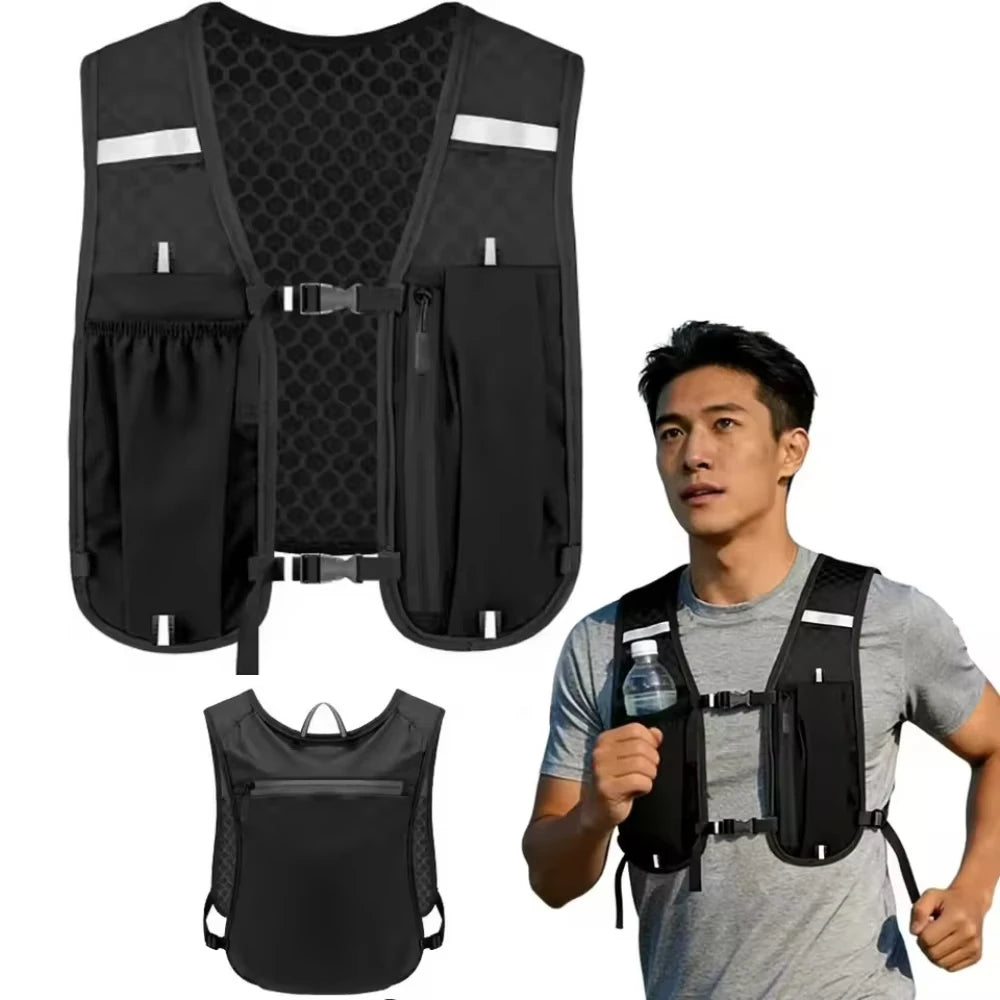 Gilet d'Hydratation Running – Léger, Réfléchissant & Pliable