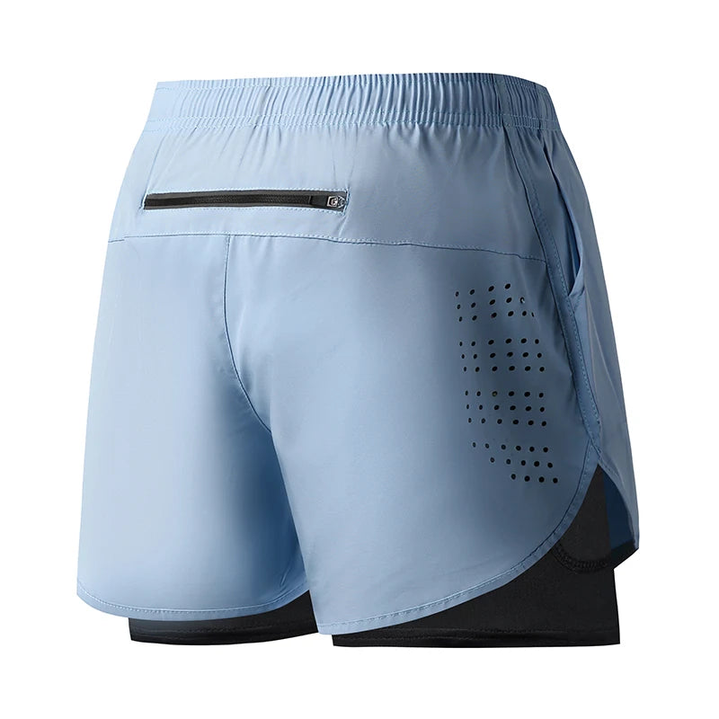 Short de Sport Homme – Séchage Rapide, Noir