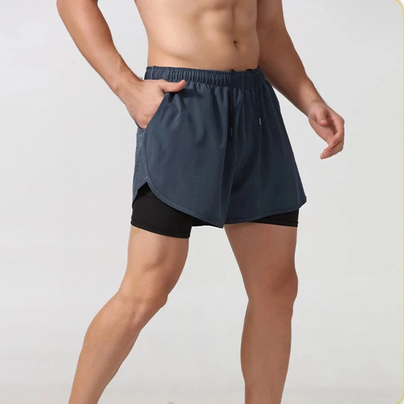 Short de Sport Homme – Séchage Rapide, Noir