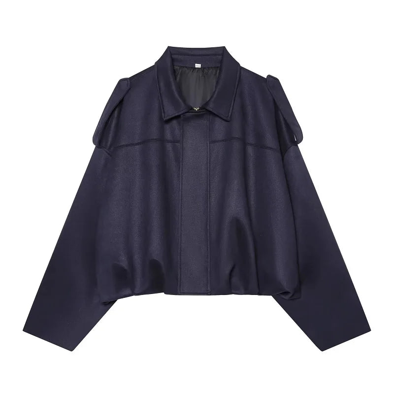 Veste Bomber Faux Daim Femme – Oversize Zippée, Streetwear