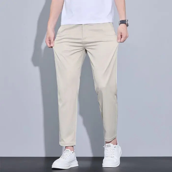 Pantalon Homme Coupe Droite – Tendance Printemps-Été