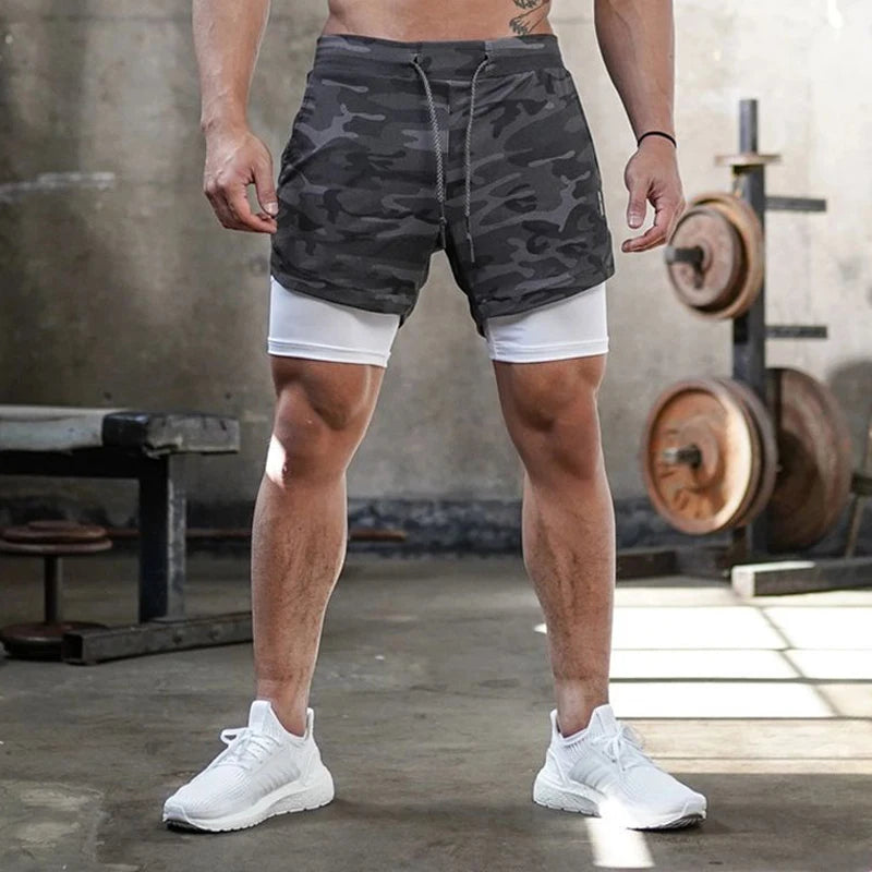 Short Sport 2 en 1 – Camouflage