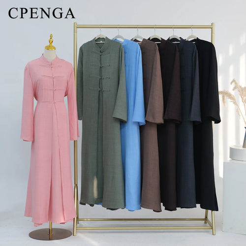 Abaya Cardigan Femme – Ensemble 2 Pièces Ramadan Élégant