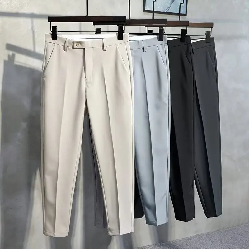 Pantalon Slim Fit Homme – Coupe Cintrée Longueur Cheville