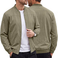 Blouson Bomber Homme – Col Montant, Coupe-Vent Léger