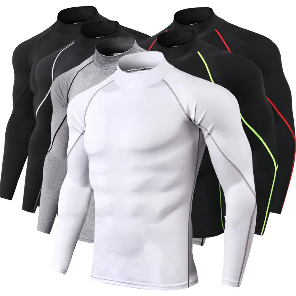 T-shirt Sport Compression Manches Longues – Séchage Rapide