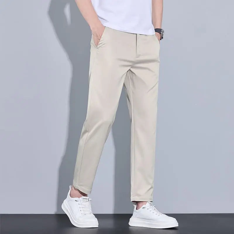 Pantalon Homme Coupe Droite – Tendance Printemps-Été
