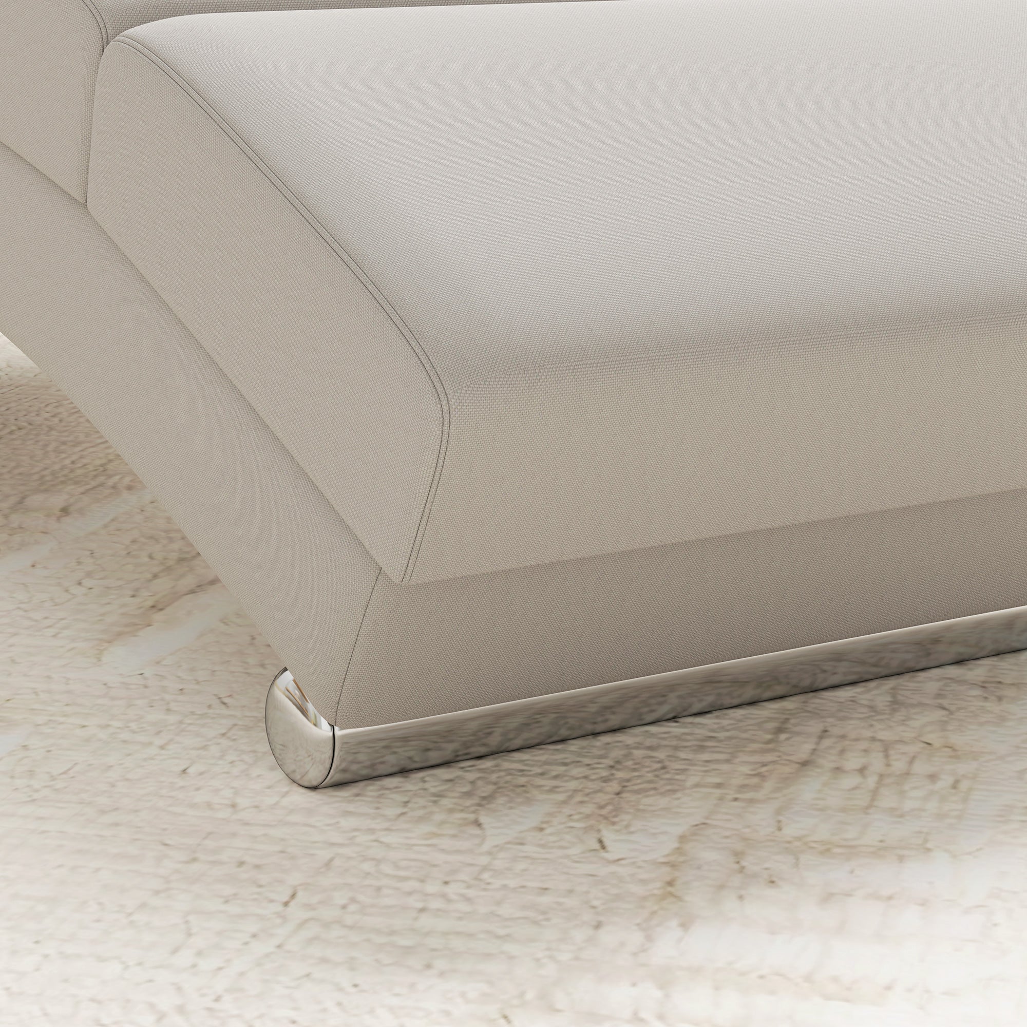 Fauteuil relax salon fauteuil de massage et chauffage meridienne avec télécommande et oreiller, tissu effet lin, crème