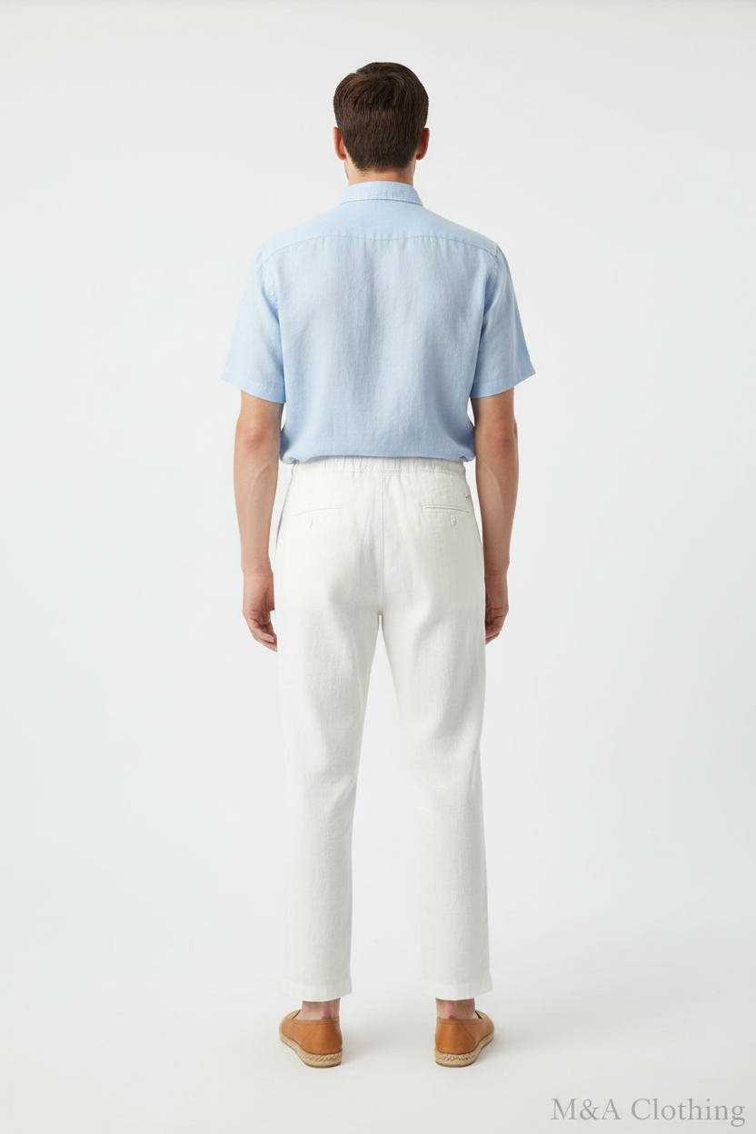 Pantalon Coton & Lin Homme – Confort & Style
