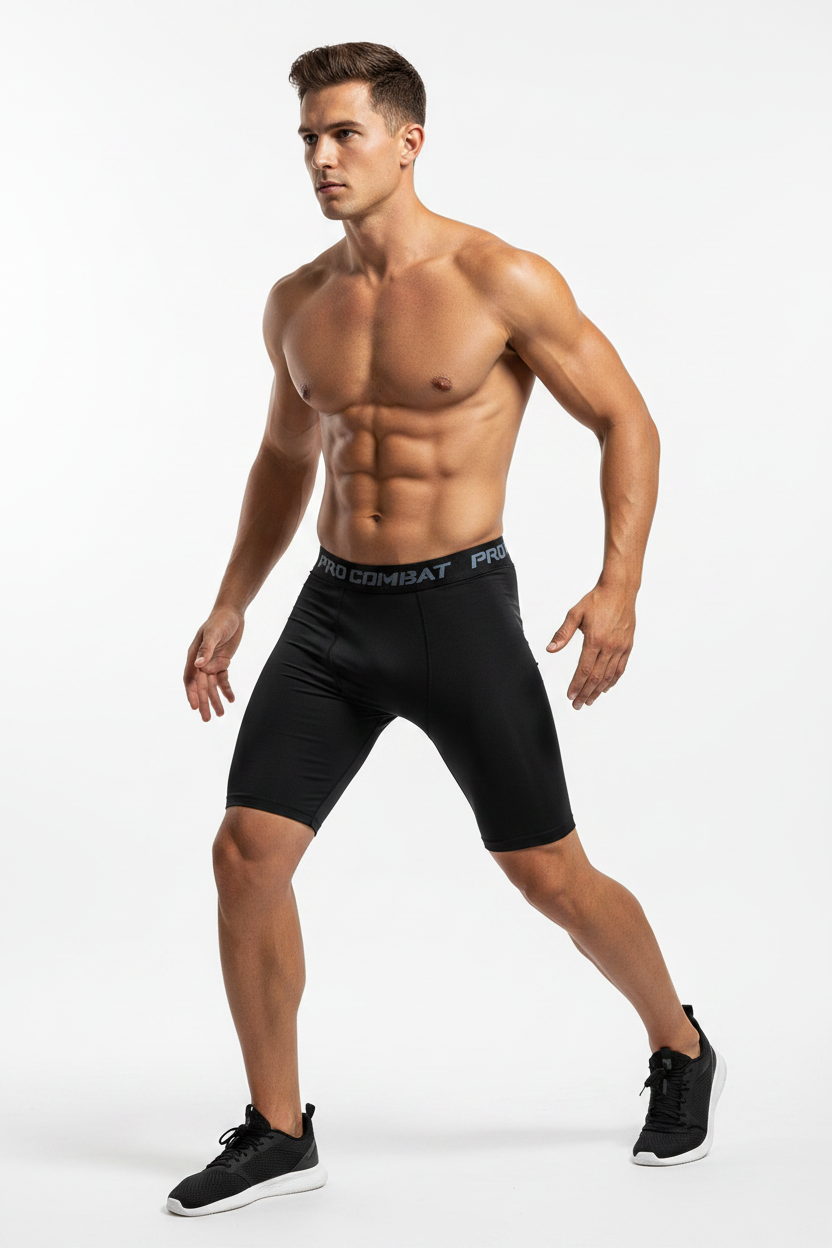 Short PRO COMBAT sur mannequin